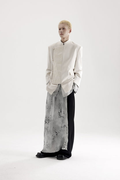 Neo Chinese SUIBOKU Loose Wide-Leg Pants [ID:0010PA]