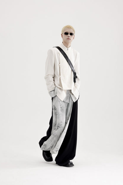 Neo Chinese SUIBOKU Loose Wide-Leg Pants [ID:0010PA]