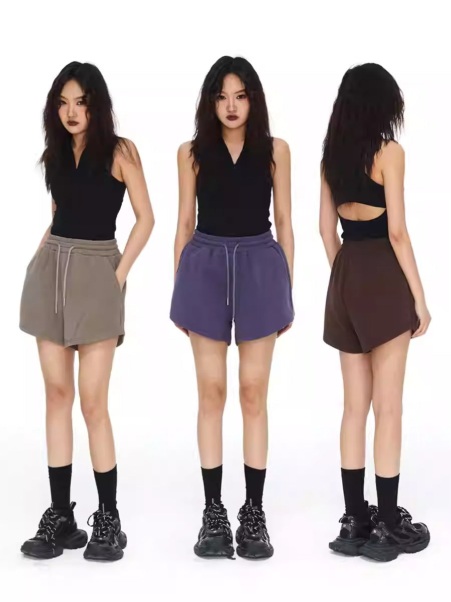 Casual Sports High-Waist Pure Desire Shorts [ID:0021PA]