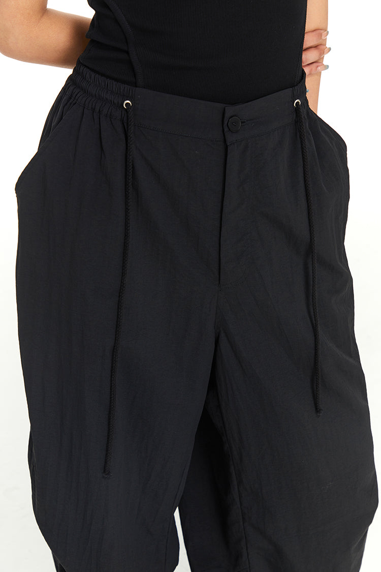 Loose Pleated Wide-Leg Floor-Length Casual Pants [ID:0026PA]