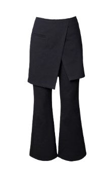 Stretch Trousers Flare Skirt Pants [ID:0047PA]