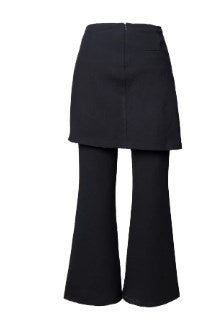 Stretch Trousers Flare Skirt Pants [ID:0047PA]