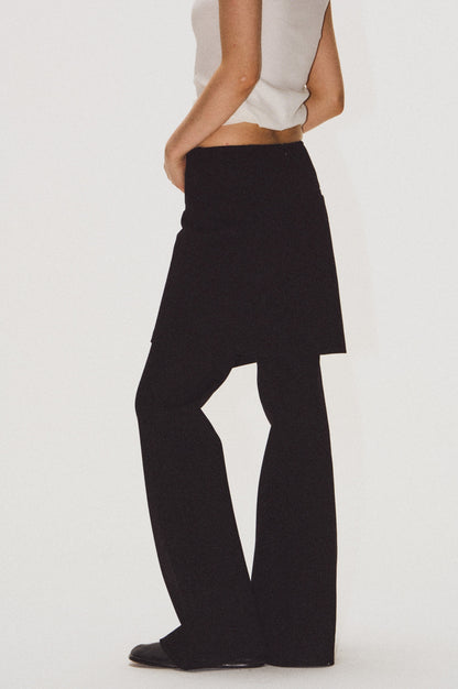 Stretch Trousers Flare Skirt Pants [ID:0047PA]