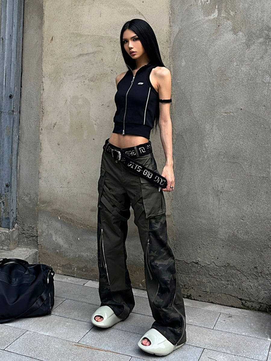 Asian Punk Message Indie Fur Belt [ID:0056BE]