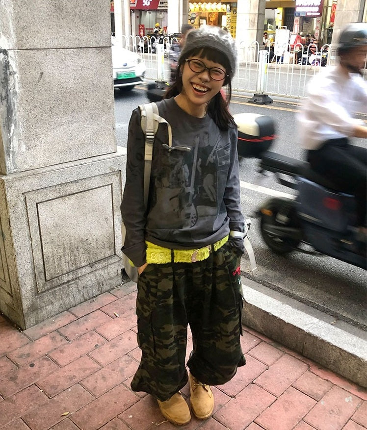 Asian Punk Message Indie Fur Belt [ID:0056BE]