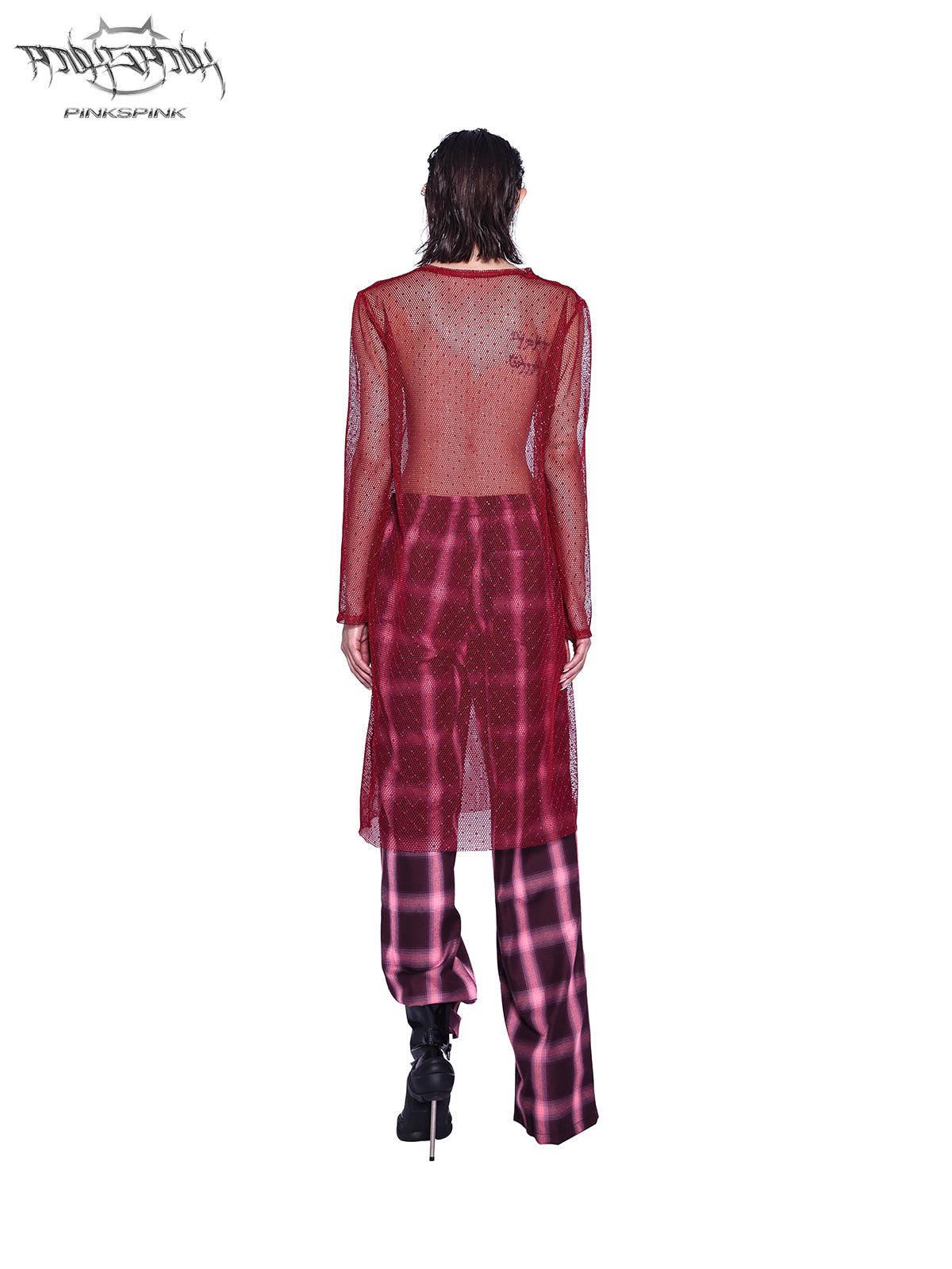 Original Plaid Loose-Fit Floor-Length Trousers Wide-Leg Check Pants [ID:0064PA]