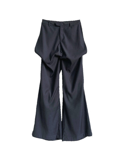 2024 New Low-Waist Wide-Leg Relaxed Straight Trousers Minimal Design [ID:0080PA]