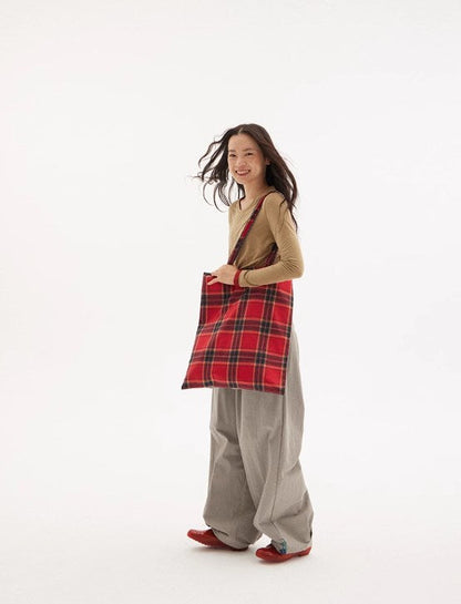 Vintage Drawstring Utility Parachute Pants Relaxed Straight-Leg Trousers [ID:0081PA]