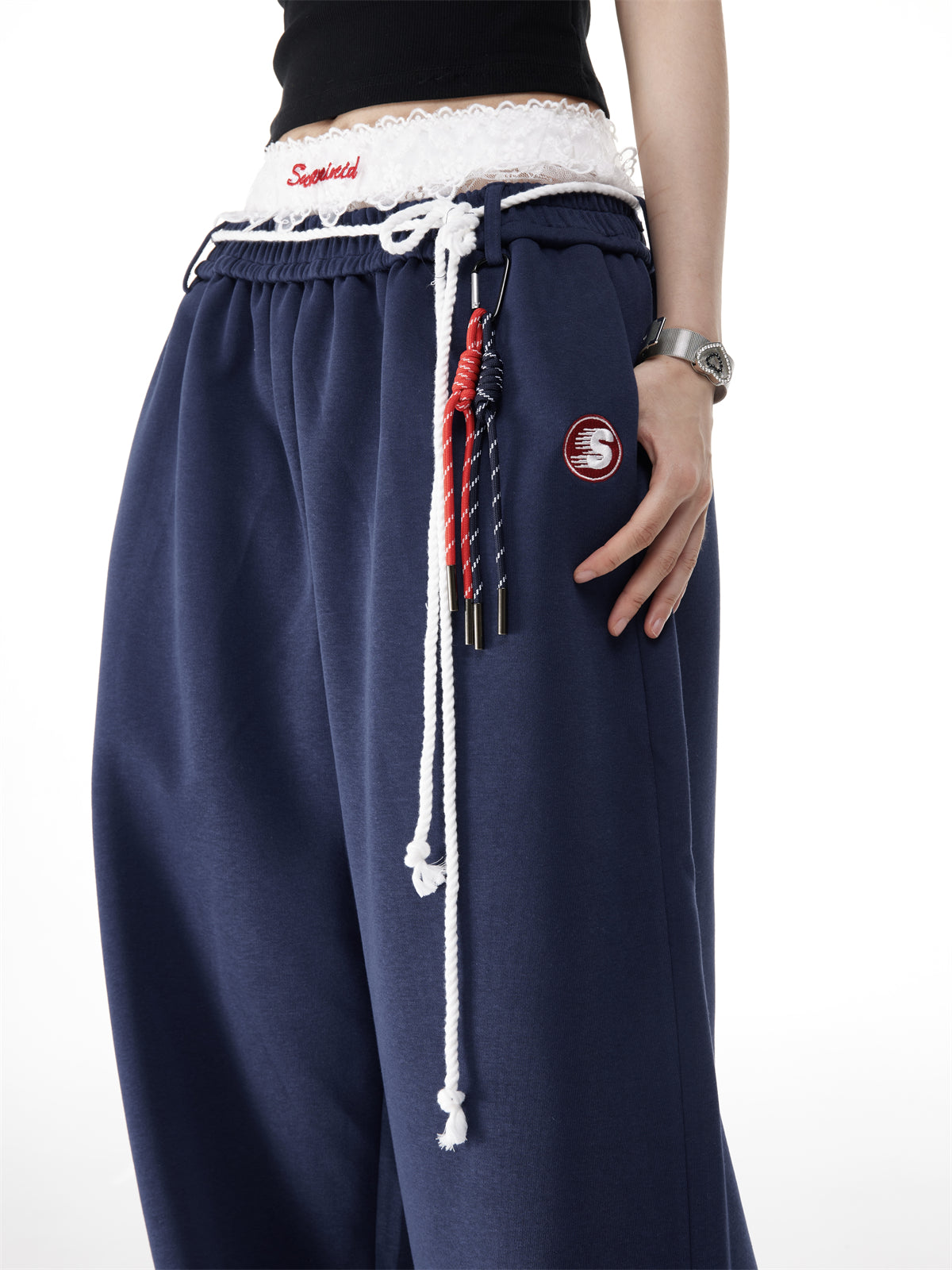 Jennie-Style Loose Fit Women's Straight Sports Pants [ID:0088PA]