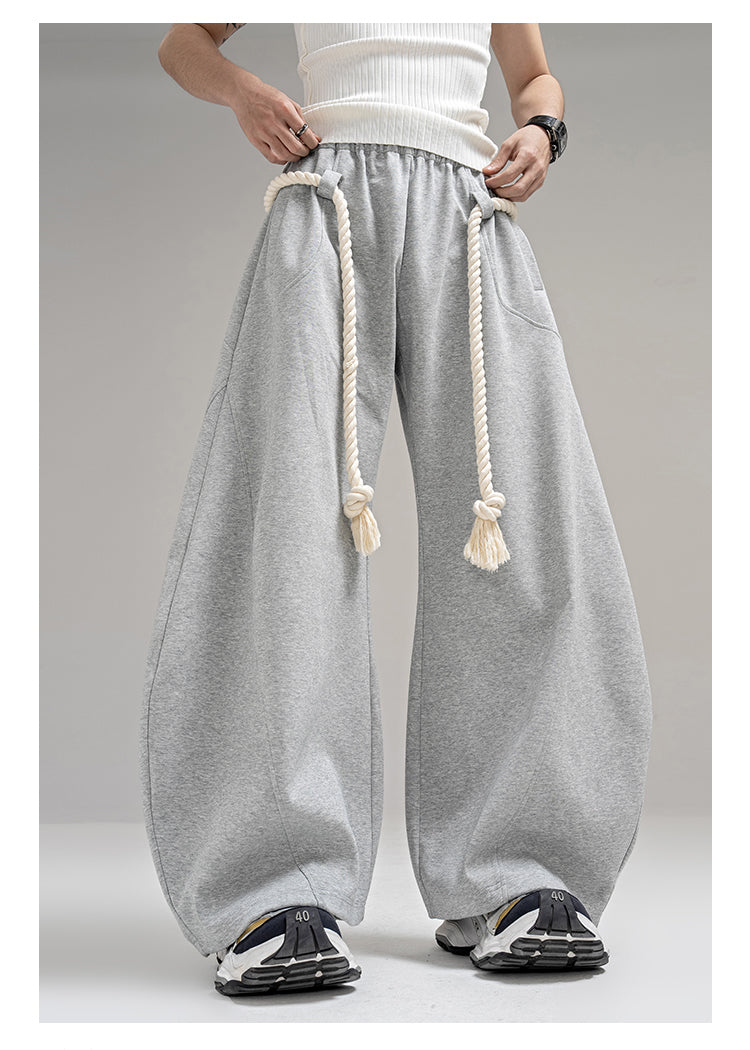 Thick Rope Wide Leg Simita Pants Loose Sweatpants [ID:0103PA]