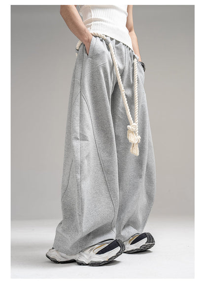 Thick Rope Wide Leg Simita Pants Loose Sweatpants [ID:0103PA]