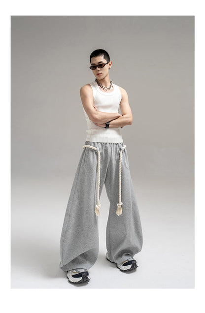 Thick Rope Wide Leg Simita Pants Loose Sweatpants [ID:0103PA]