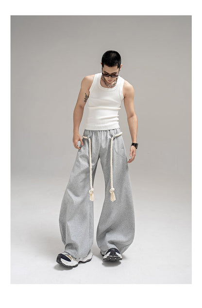 Thick Rope Wide Leg Simita Pants Loose Sweatpants [ID:0103PA]