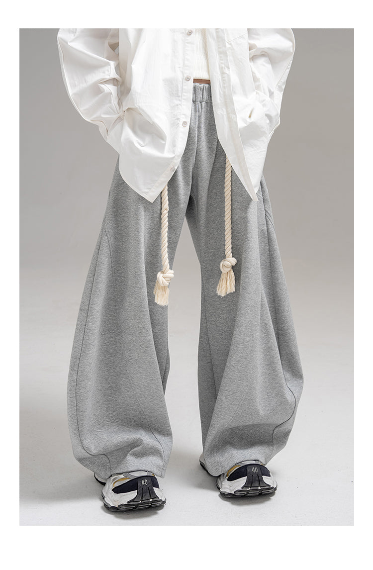 Thick Rope Wide Leg Simita Pants Loose Sweatpants [ID:0103PA]