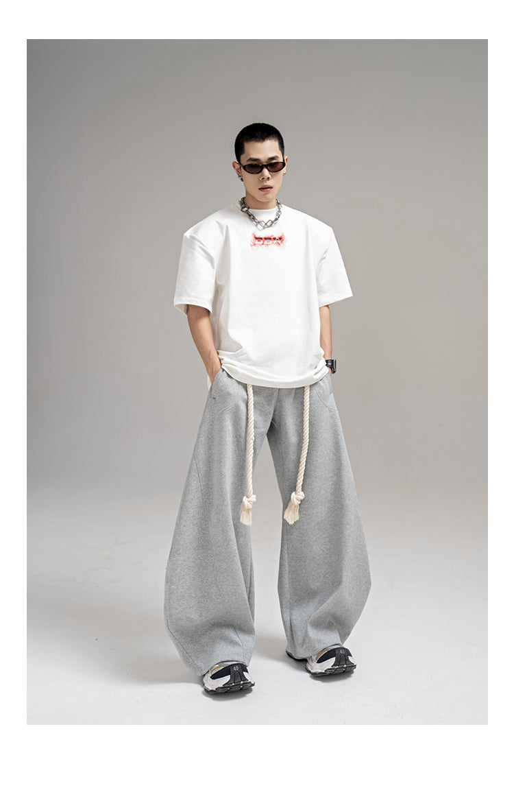 Thick Rope Wide Leg Simita Pants Loose Sweatpants [ID:0103PA]