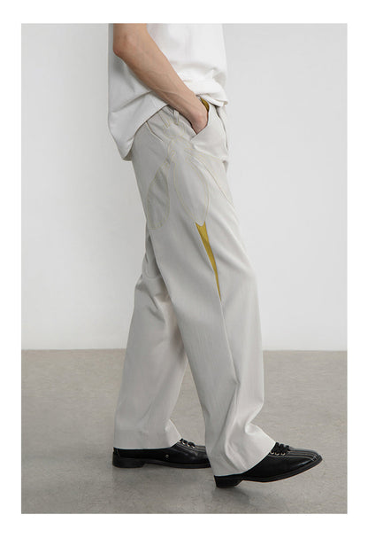 Mosquito Patchwork Pants with Distressed Detail [ID:0193PA]