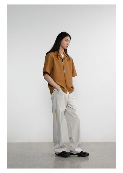 Mosquito Patchwork Pants with Distressed Detail [ID:0193PA]