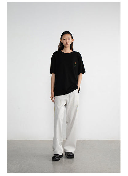 Mosquito Patchwork Pants with Distressed Detail [ID:0193PA]