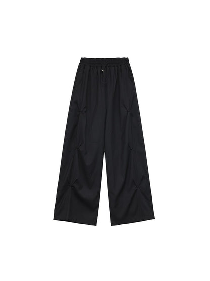 Layered TR Fabric Pleated Wide-Leg Pants [ID:0229PA]