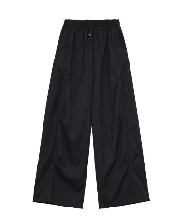 Layered TR Fabric Pleated Wide-Leg Pants [ID:0229PA]