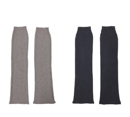 Subculture-Inspired Wool Blend Knitted Layered Leg Socks [ID:0234OT]