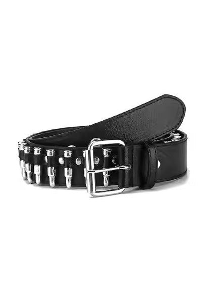 Niche Punk Gothic Dark Metal Bullet Trendy Belt [ID:0271BE]