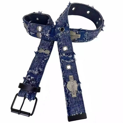 Retro Embroidered Canvas Buckle Design Belt [ID:0279BE]