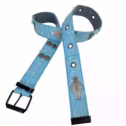 Retro Embroidered Canvas Buckle Design Belt [ID:0279BE]