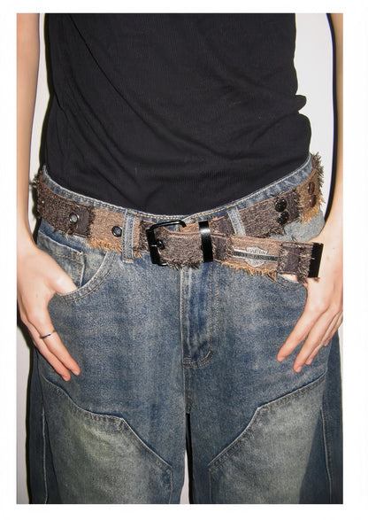 Retro Embroidered Canvas Buckle Design Belt [ID:0279BE]