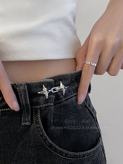 Light Luxury Four-Point Star Adjustable Waist Buckle Belt [ID:0281BE]