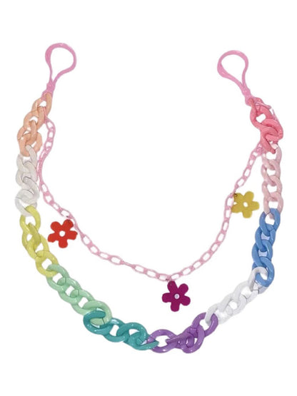 Dopamine Y2K Accessories JK Rainbow Chain Hanging Belt [ID:0283BE]