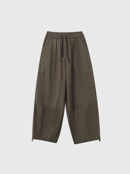 Utility Pocket Relaxed Wide-Leg Cargo Pants [ID:0296PA]