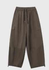 Utility Pocket Relaxed Wide-Leg Cargo Pants [ID:0296PA]