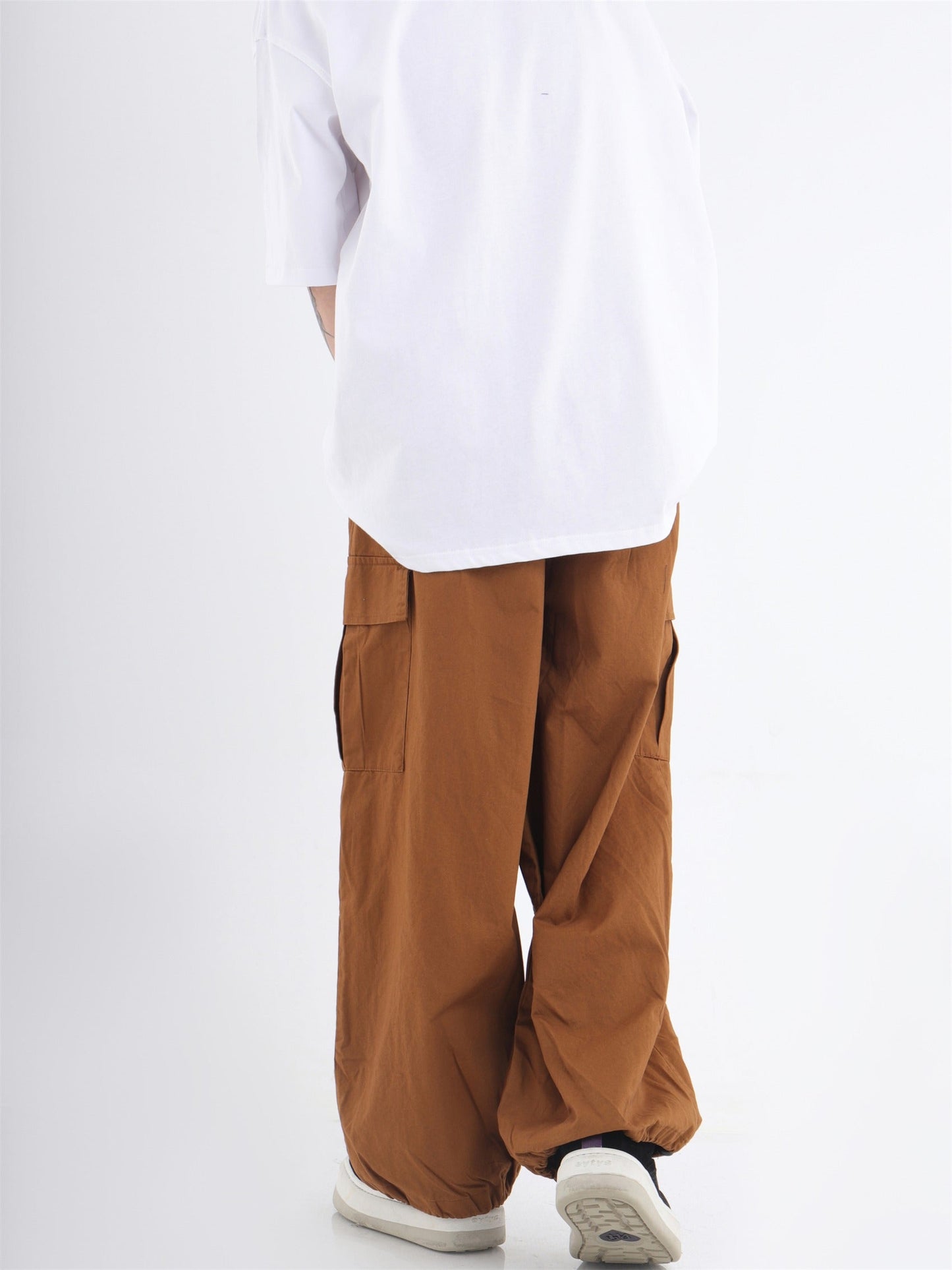 Utility Pocket Relaxed Wide-Leg Cargo Pants [ID:0296PA]