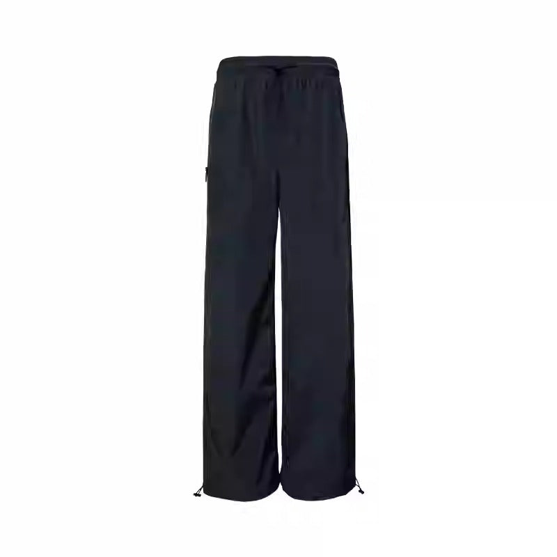 Zipper Detail Windbreaker Street Sports Long Pants [ID:0305PA]