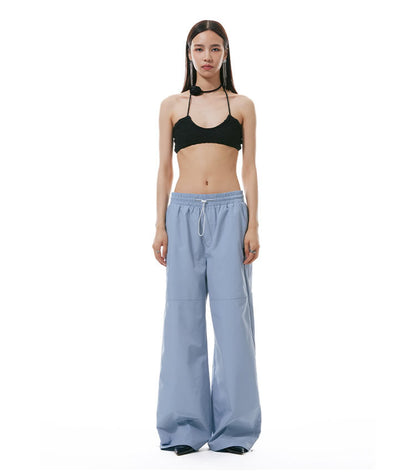 Zipper Detail Windbreaker Street Sports Long Pants [ID:0305PA]