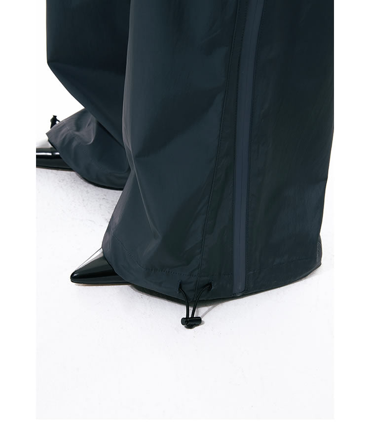 Zipper Detail Windbreaker Street Sports Long Pants [ID:0305PA]