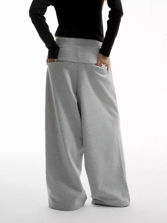 Graffiti Print Vintage Fleece Lined Relaxed Sweatpants [ID:0307PA]