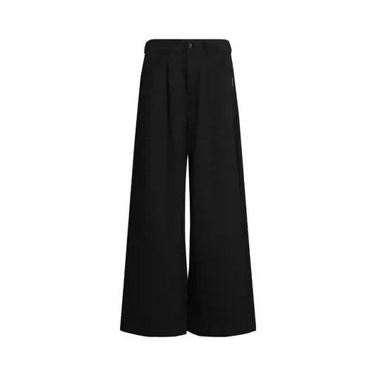 Solid Color Pleated Elastic Waist Straight Pants [ID:0312PA]