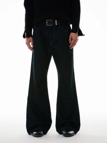 Clean Denim Slim Flare Straight-Leg Jeans [ID:0319PA]