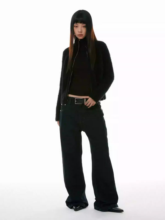 Clean Denim Slim Flare Straight-Leg Jeans [ID:0319PA]