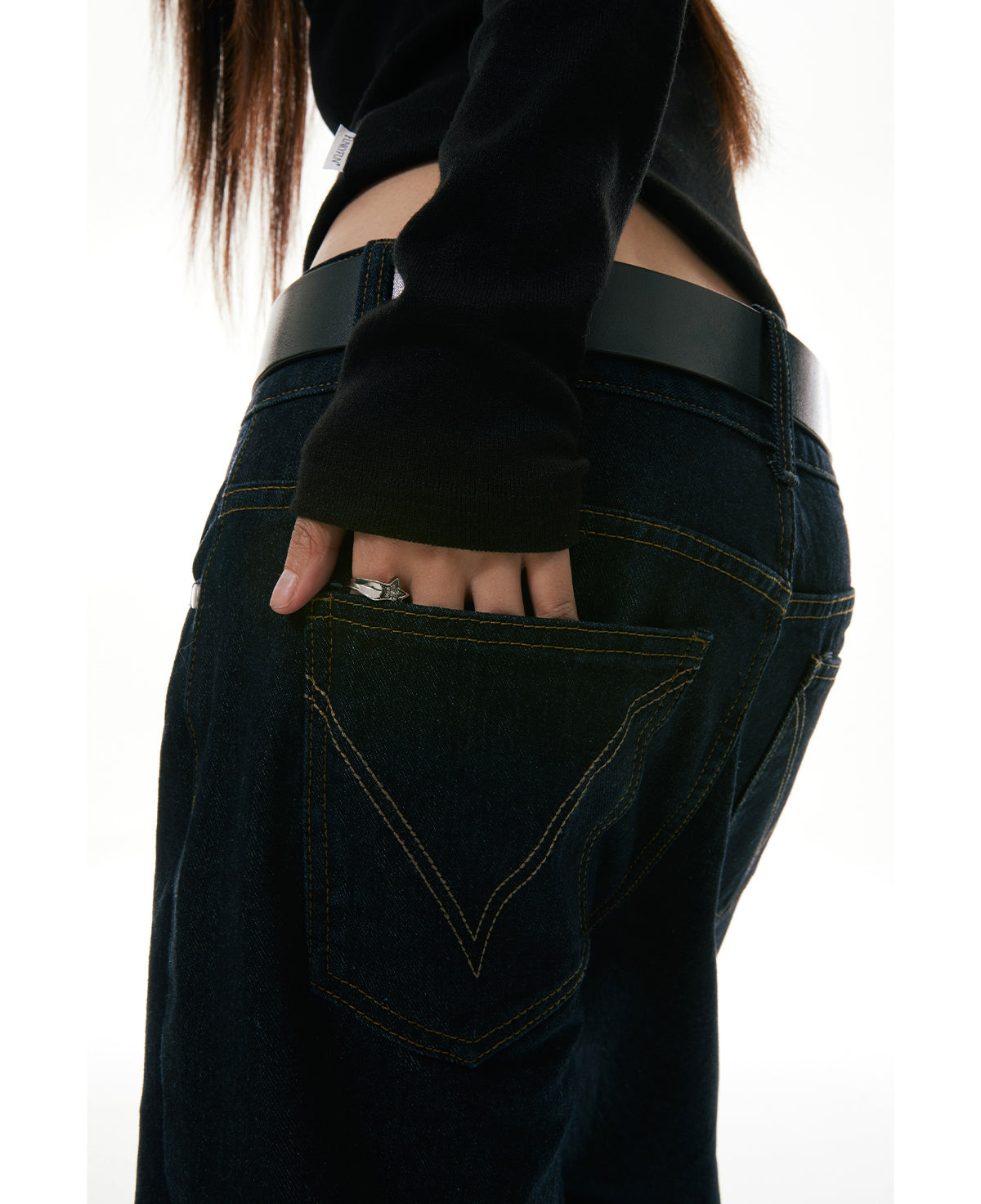 Clean Denim Slim Flare Straight-Leg Jeans [ID:0319PA]