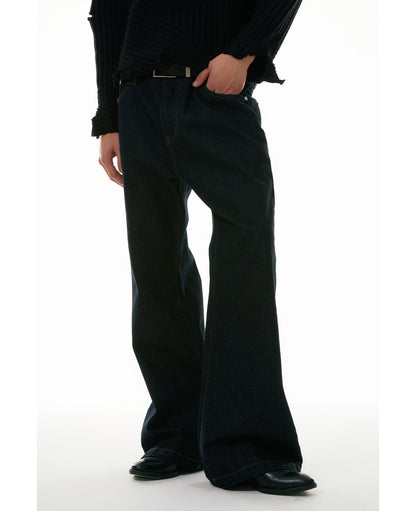Clean Denim Slim Flare Straight-Leg Jeans [ID:0319PA]