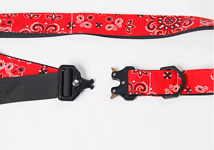 Double Ring Buckle Cashew Flower Versatile Belt [ID:0327BE]