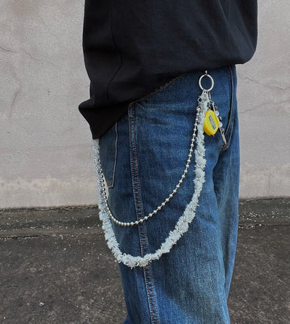 Y2K Punk and Hip-Hop Style Metal Waist Chain [ID:0343CH]