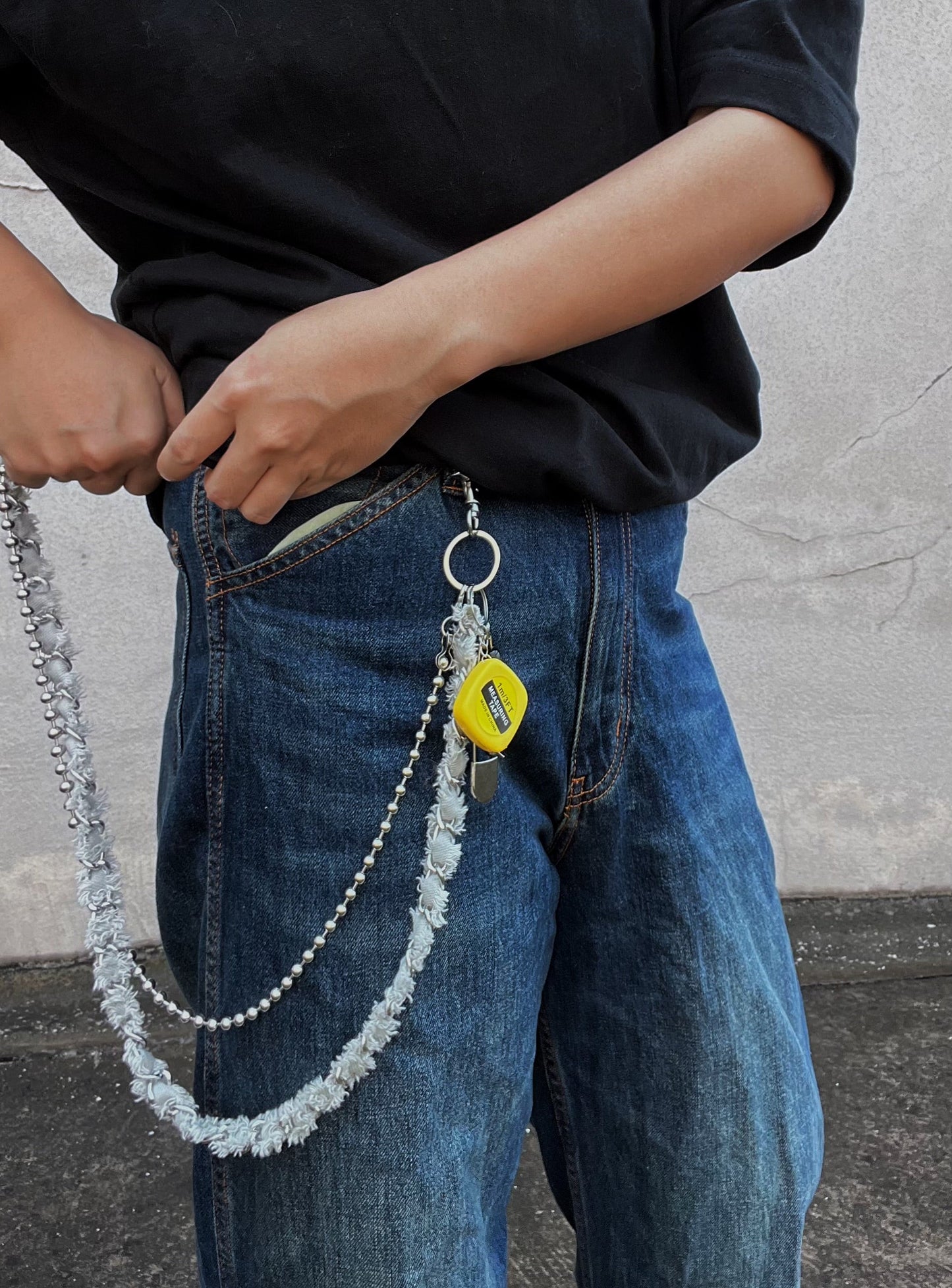 Y2K Punk and Hip-Hop Style Metal Waist Chain [ID:0343CH]