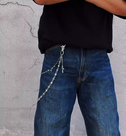 Y2K Metal Crocodile Punk Hip-Hop Waist Chain [ID:0346CH]