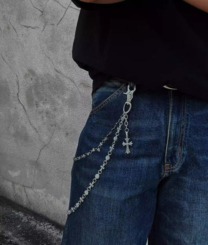 Y2K Metal Crocodile Punk Hip-Hop Waist Chain [ID:0346CH]