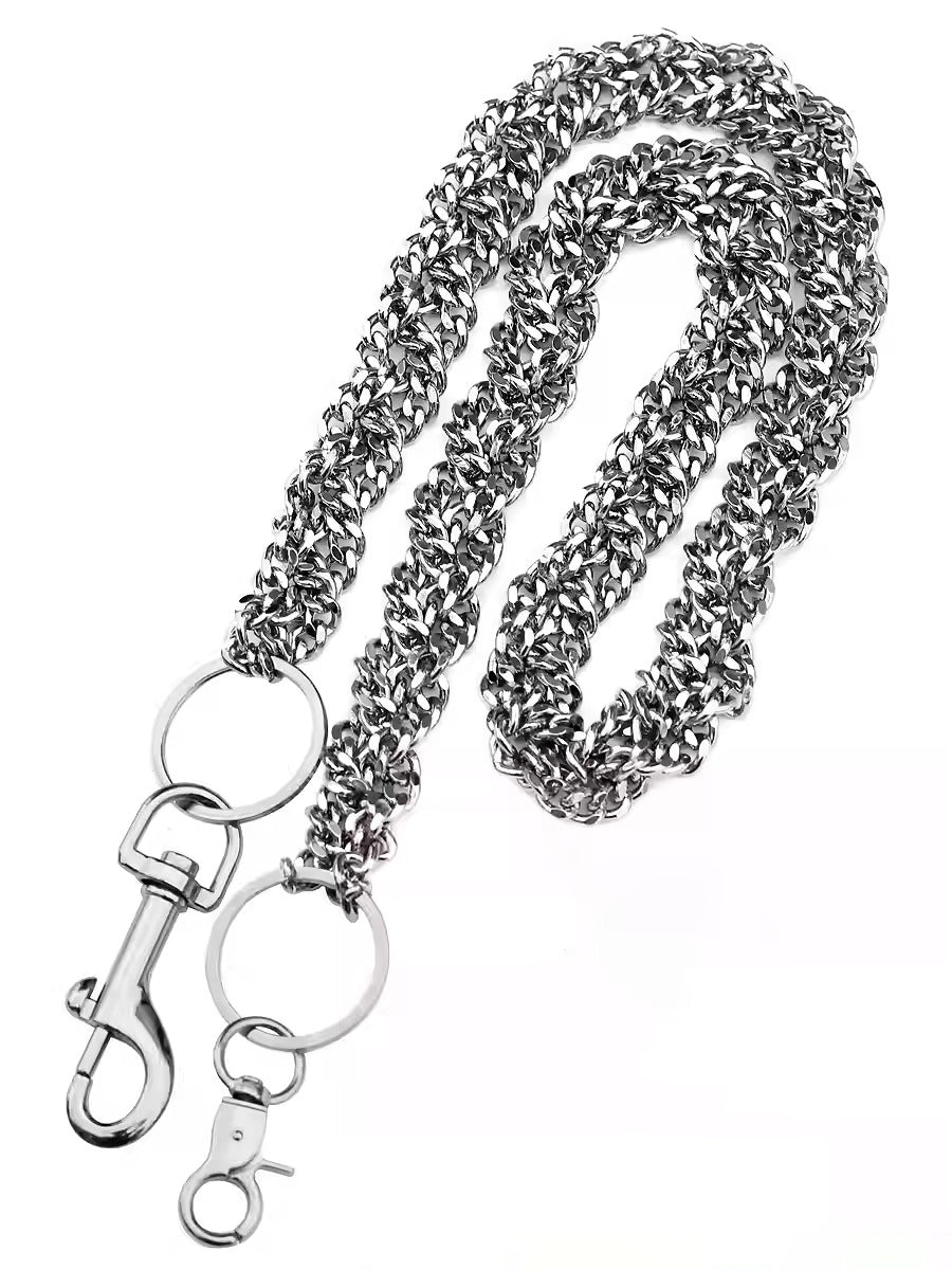 RAF Style Hip-Hop Metal Braided Unisex Waist Chain [ID:0352CH]