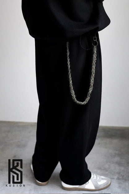 RAF Style Hip-Hop Metal Braided Unisex Waist Chain [ID:0352CH]